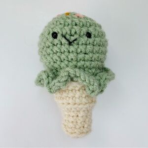 🍦Crocheted Matcha Ice Cream Cone Plush